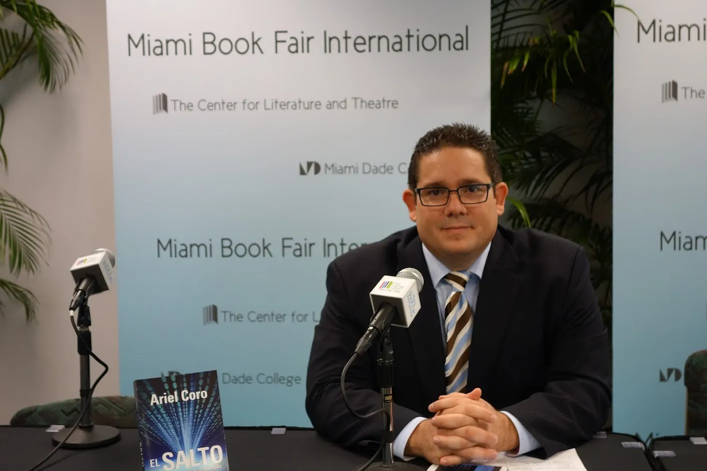 Ariel Coro at a book signing