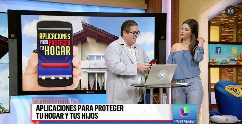 Coro on Despierta America – Useful Apps for Protecting yourself and your home