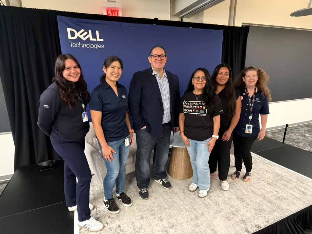 Ariel Coro with the Dell Technologies team after his Innovating with an Accent keynote in Round Rock, Texas